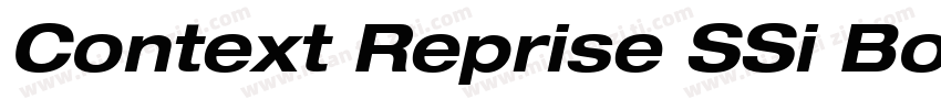 Context Reprise SSi Bold Italic字体转换